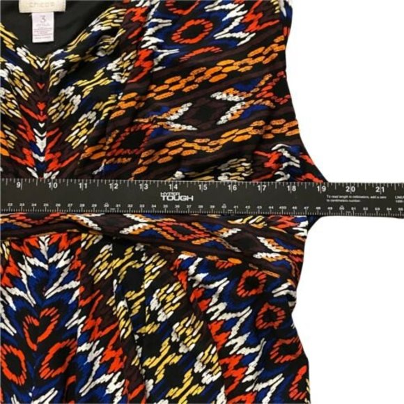 Chico's Dress Womens 3 Maxi Geometric Boho - Picture 5 of 7